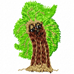 Trees Embroidery Design 12